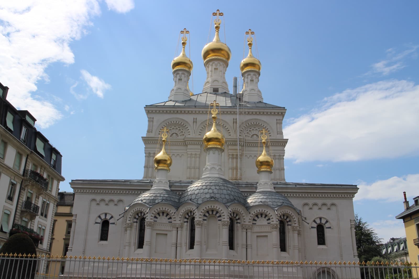 Die russische Kathedrale zur Kreuzerhöhung an der Rue Toepffer in Genf